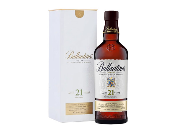 保定百龄坛威士忌回收百龄坛21年苏格兰威士忌40°Ballantine's进口洋酒700ml