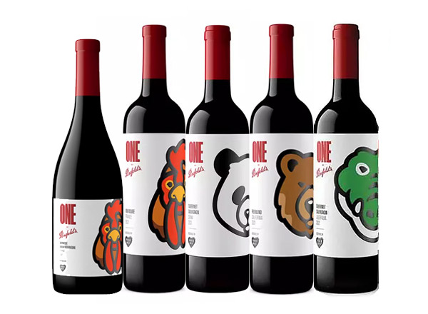 保定回收奔富红酒奔富一号1号Penfolds ONE潮流联名Human Made中国熊猫加州棕熊法国雄鸡澳洲鳄鱼