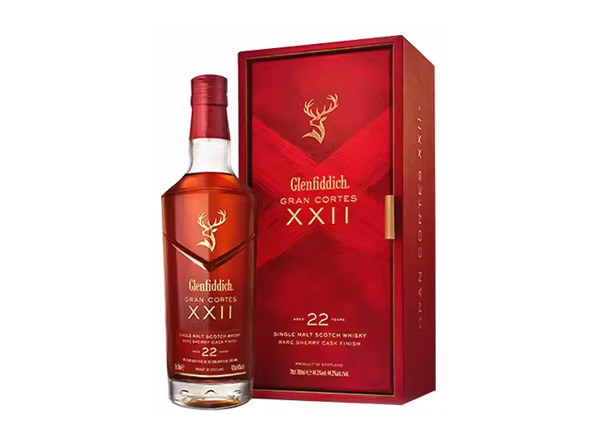 保定回收格兰菲迪22年璀璨珍藏版威士忌700ml礼盒装Glenfiddich XXII苏格兰威士忌