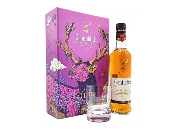保定收购格兰菲迪15年威士忌福鹿礼盒装Glenfiddich苏格兰威士忌700ml上门回收