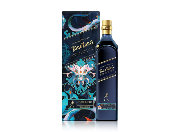 保定尊尼获加蓝牌威士忌回收Johnnie Walker蟠龙献瑞龙年特别版约翰走路750ml春节限量版